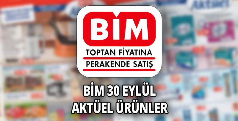 Bim 30 Eylül 2016 Aktüel Ürünler