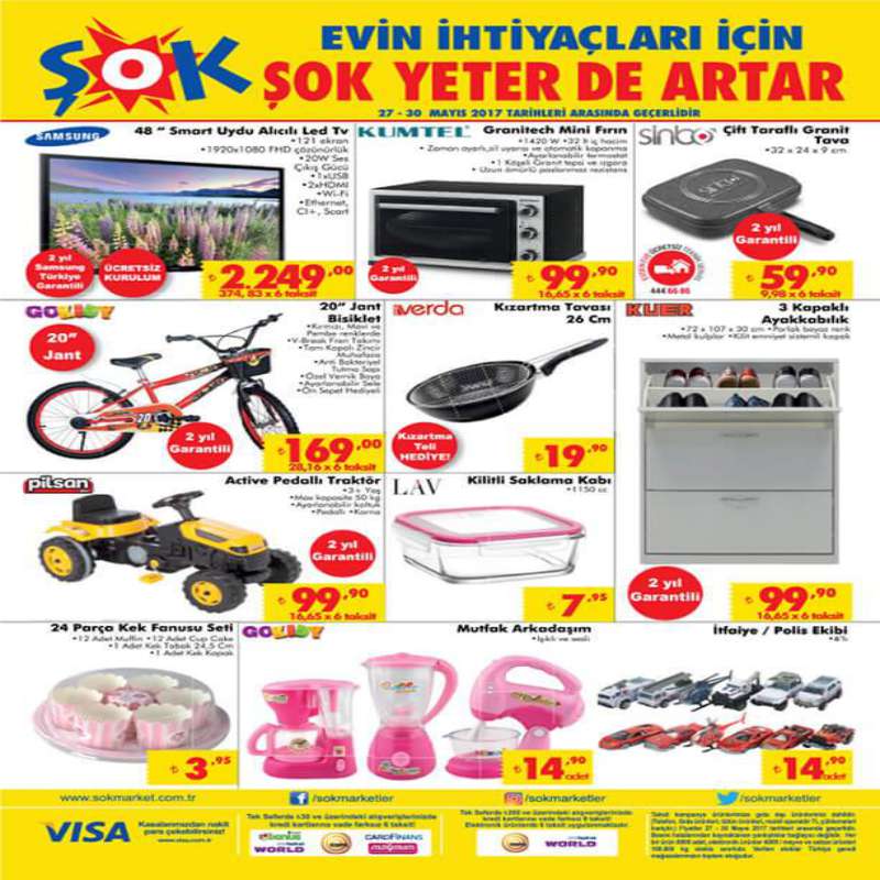 Şok 27 Mayıs 2017 Haftasonu Fırsatları