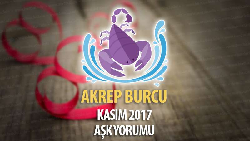 Akrep Burcu Kasım 2017 Aşk Yorumu