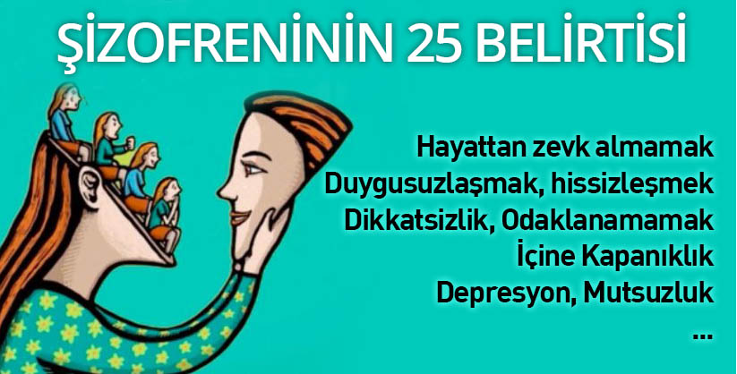 Bu Belirtiler Varsa Dikkat ! Şizofreninin 25 Belirtisi