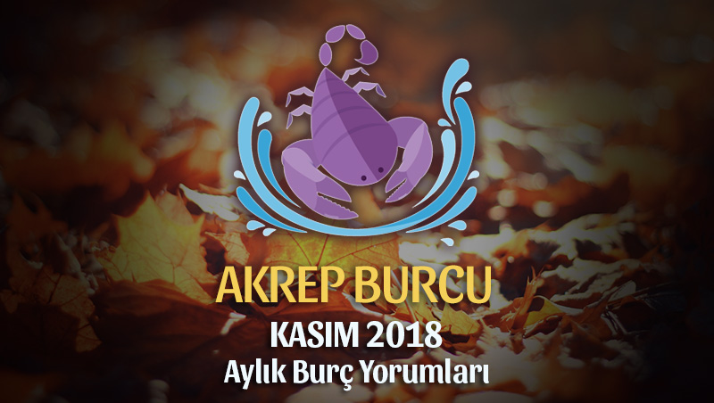 Akrep Burcu Kasım 2018 Yorumu