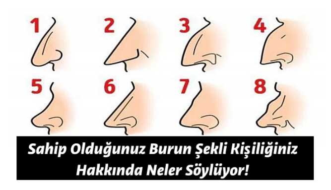 Bakın Sahip Olduğunuz Burun Şekli Kişiliğiniz Hakkında Neler Söylüyor !