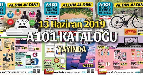 A101 13 Haziran Perşembe Kataloğu Yayında