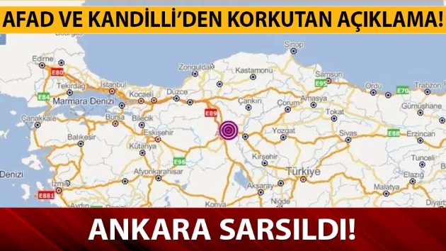 Ankara’da Korkutan Deprem