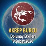 Akrep Burcu 9 Şubat 2020 Dolunay Etkileri