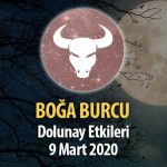 Boğa Burcu Dolunay Etkileri - 9 Mart 2020