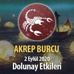 Akrep Burcunda Dolunay Etkileri - 2 Eylül 2020