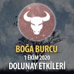 Boğa Burcu 1 Ekim 2020 Dolunay Burç Yorumları