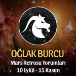 Oğlak Burcu Mars Retrosu Yorumları 10 Eylül - 15 Kasım