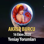 Akrep Burcu Yeniay Yorumları - 16 Ekim 2020