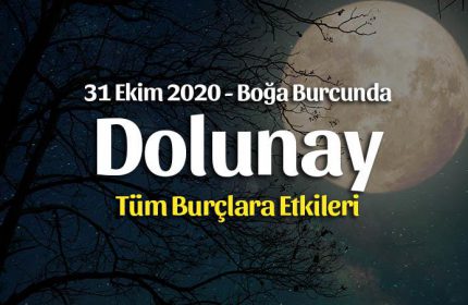 Boğa Burcunda Dolunay Burçlara Etkileri – 31 Ekim 2020
