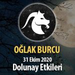 Oğlak Burcu Dolunay Burç Yorumları - 31 Ekim 2020