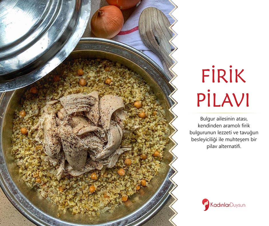 Tavuklu Firik Pilavı