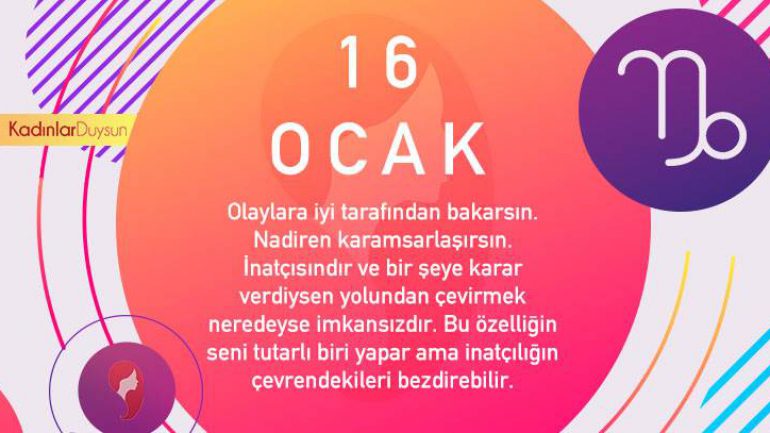 16 Ocak Hangi Burç