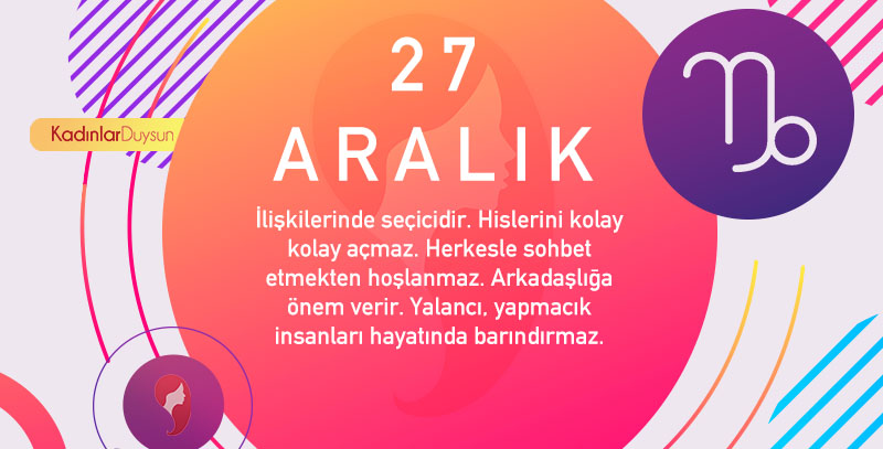 27 Aralık Hangi Burç