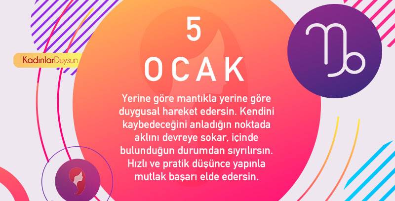 5 Ocak Hangi Burç