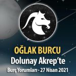 Oğlak Burcu Dolunay Burç Yorumu - 27 Nisan 2021