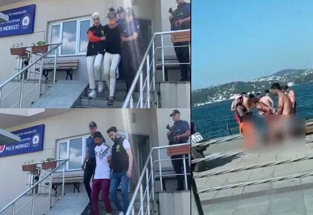 Bebek Sahilinde Skandal Görüntüler! Kimseye Aldırış Etmeden İlişkiye Girdiler