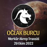 Oğlak Burcu - Merkür Akrep Transiti Yorumu 29 Ekim 2022