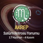 Akrep Burcu - Satürn Retrosu Yorumu, 17 Haziran 2023