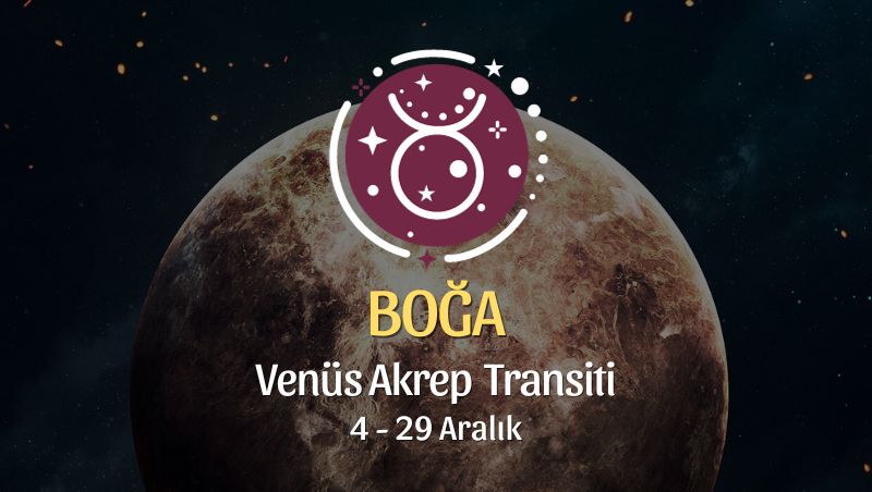 Boğa Burcu - Venüs Akrep Transiti Yorumu
