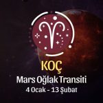 Koç Burcu - Mars Oğlak Transiti, 4 Ocak 2024