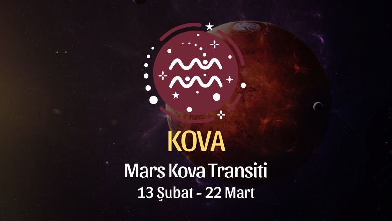 Kova Burcu - Mars Kova Transiti Yorumu, 13 Şubat 2024