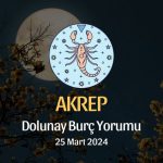 Akrep Burcu - Dolunay Burç Yorumu 25 Mart 2024