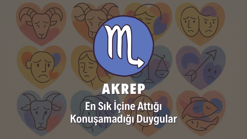 Akrep Burcunun İçine Attığı Duygular