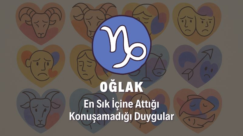 Oğlak Burcunun İçine Attığı Duygular