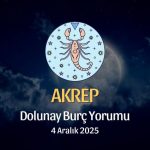 Akrep Burcu: Dolunay Yorumu 4 Aralık 2025