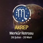 Akrep Burcu: Merkür Retrosu Burç Yorumları, 26 Şubat - 20 Mart