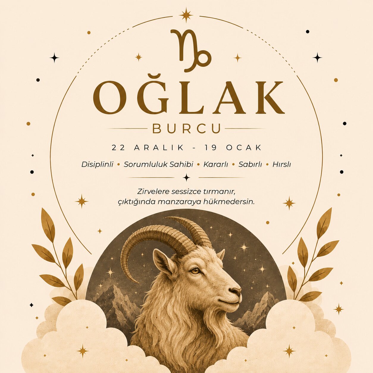 Oğlak Burcu: Övgüyü Hak Eden Özellikleri