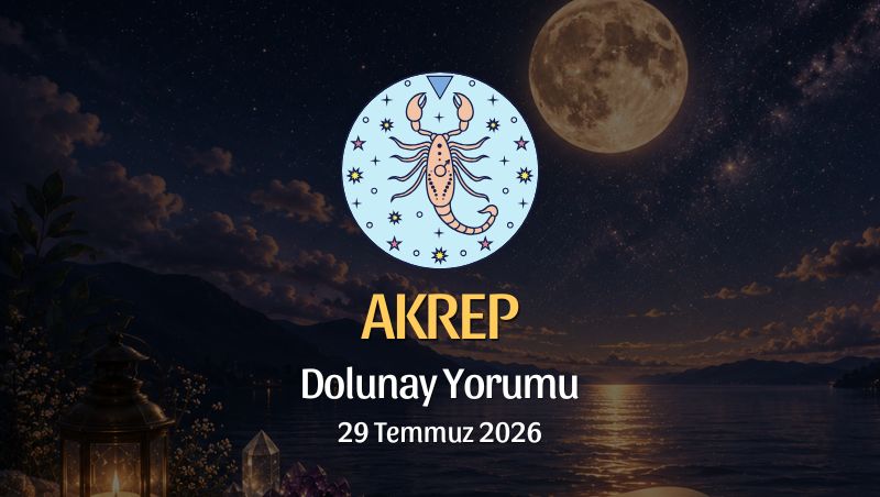 Akrep Burcu: Dolunay Yorumu, 29 Temmuz 2026