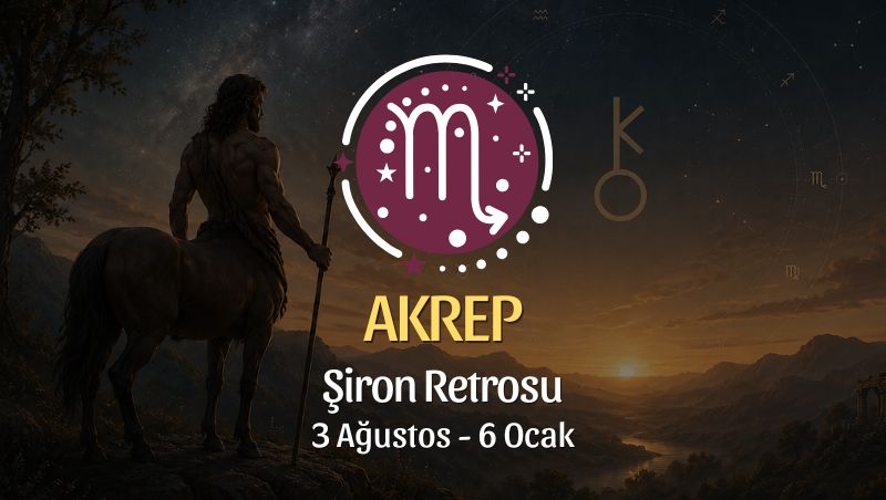 Akrep Burcu: Şiron Retrosu Burç Yorumu, 3 Ağustos - 6 Ocak