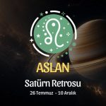 Aslan Burcu: Satürn Retrosu Yorumu, 26 Temmuz - 10 Aralık