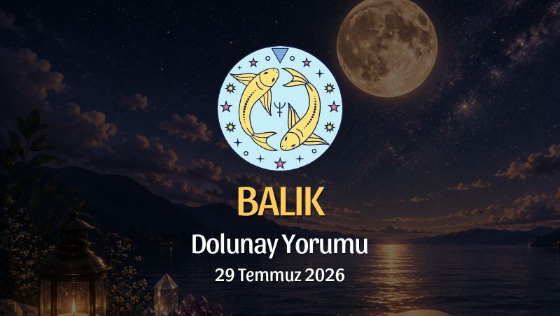 Balık Burcu: Dolunay Yorumu, 29 Temmuz 2026