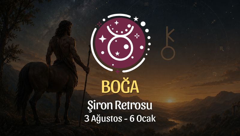 Boğa Burcu: Şiron Retrosu Burç Yorumu, 3 Ağustos - 6 Ocak