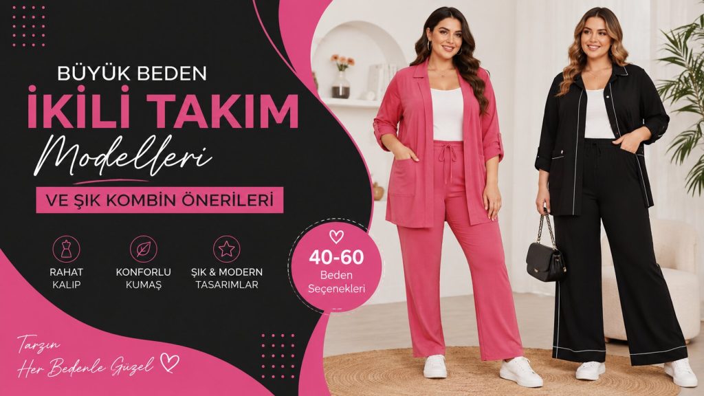 Büyük Beden İkili Takım Modelleri ve Şık Kombin Önerileri