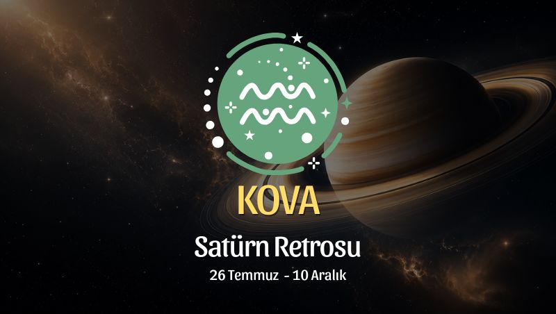 Kova Burcu: Satürn Retrosu Yorumu, 26 Temmuz - 10 Aralık