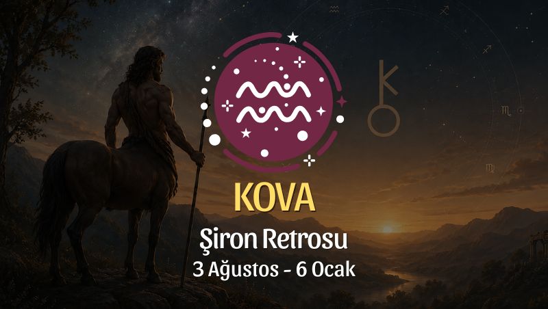 Kova Burcu: Şiron Retrosu Burç Yorumu, 3 Ağustos - 6 Ocak