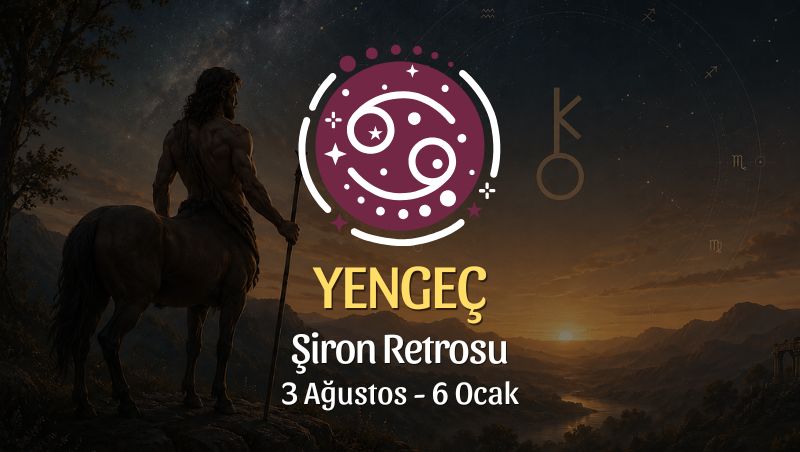 Yengeç Burcu: Şiron Retrosu Burç Yorumu, 3 Ağustos - 6 Ocak