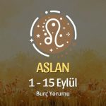 Aslan Burcu: 1 - 15 Eylül Burç Yorumu