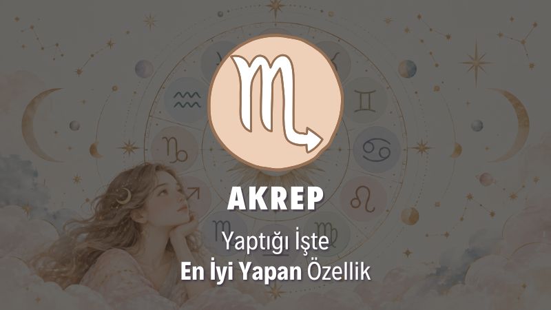 Akrep Burcunu Yaptığı İşte En İyi Yapan Özellik