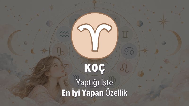 Koç Burcunu Yaptığı İşte En İyi Yapan Özellik
