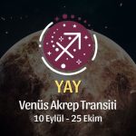 Yay Burcu: Venüs Akrep Transiti Yorumu - 10 Eylül 2026