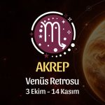 Akrep Burcu: Venüs Retrosu Burç Yorumu - 3 Ekim 2026