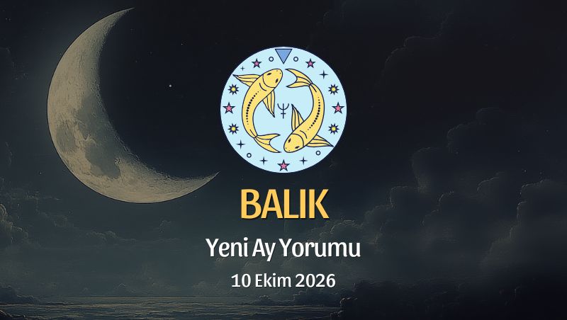 Balık Burcu: Yeni Ay Yorumu 10 Ekim 2026