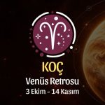 Koç Burcu: Venüs Retrosu Burç Yorumu - 3 Ekim 2026